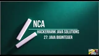 27:Java BigInteger || Hackerrank java solutions.