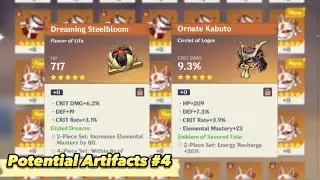 Leveling up Potential Artifacts#4 | Genshin Impact