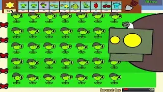 Dr. Zomboss Vs. 99 Gatling pea Vs. 999 zombies || Plants vs Zombies #pvz #pvzmod #pvzhack