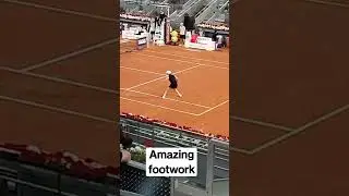 Iga Swiatek's insane footwork #igaswiatek #madridopen