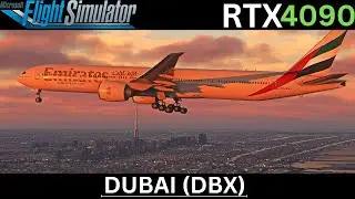 MSFS | PMDG 777-300ER - Dubai Intl Airport Approach In 4K Ultra