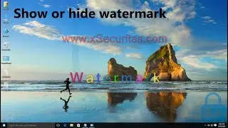 Screen watermark - Show or hide watermark