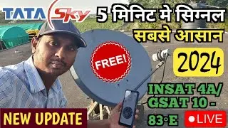 Tata sky signal setting | satellite finder mobile app se dth kaise set karen | free dth setup