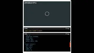 HTML | CSS | Loader Animation | Interactive Component | UI design | 