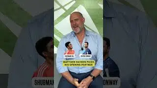 Which current batter would Matthew Hayden like to open with? 