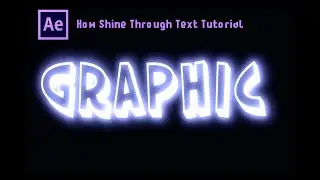 How Shine through Text Effect Tutorial - After Effects