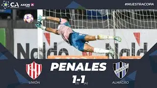 La definición por penales. Unión 1 de Santa Fe (3) - Almagro 1 (4). 32avos. Undécima edición.