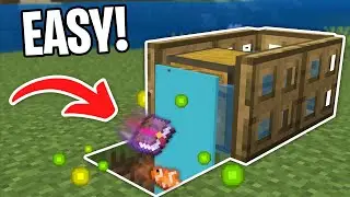 Easiest AFK Fish Farm in Minecraft (JAVA + BEDROCK)
