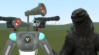 MECHA SIREN HEAD VS GODZILA!! Garrys Mod Sandbox