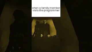 when a family member visits the programmer😅🦇 #shorts