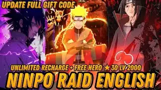 Ninpo Raid English Unlimited Recharge -Free Hero ★30 LV 2000 + Equipment SSS + Full Material Up Hero