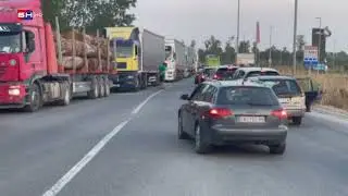 Granični prelaz Rača, totalni zastoj zbog kamiona!