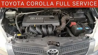 Toyota Corolla Full Service || Oil Filter, Air Filter, NGK Spark Plugs & Oil Change || Verso Service
