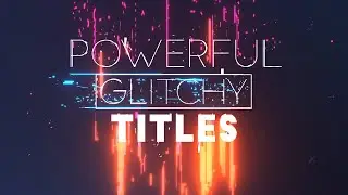 FREE After Effects Template - Powerful Glitchy Titles
