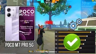 Poco M7 Pro 5G free fire sensitivity setting ⚙️ | Poco M7 Pro 5G free fire headshot setting ⚙️