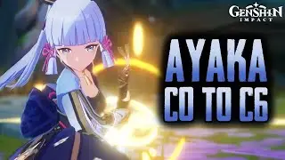 Ayaka C0 to C6 comparison