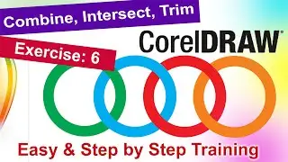 How to Combine, Intersect & Trim Shapes in CorelDRAW – Step by Step Tutorial