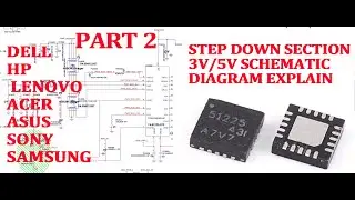 PART 2 LAPTOP STEP DOWN SECTION SCHEMATIC DIAGRAM COMPLETE THEORY STEP BY STEP DELL HP