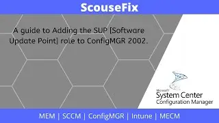 SCCM 2002 -  Add SUP Role