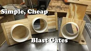 Simple, Cheap Blast Gates *Free Plans!* (Amazon links in description)
