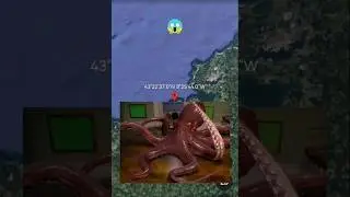 Huge octopus😱on Google Earth 
