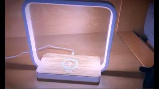 Bedside Lamp with Wireless Charger