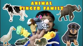 Daddy Finger Family Song Nursery Rhymes | Learn Animal Sounds for Kids