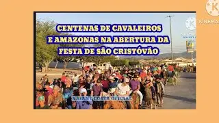 CAVALGADA DE ABERTURA DA FESTA DE SÃO CRISTÓVÃO 2024, EM #santanadoipanema - AL