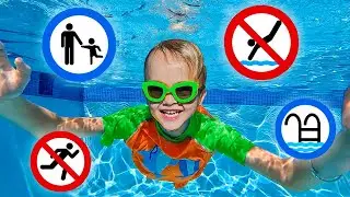 क्रिस ने पूल में सुरक्षा नियम सीखे - बच्चों के लिए उपयोगी कहानी