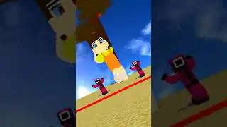 Squid Game Red Light Green Light Miroh Dance Minecraft #minecraft #straykids #littlem 30