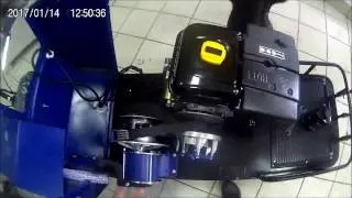 Замена масла на мотобуксировщике Лидер