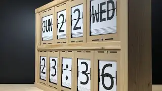 パタパタ時計作ってみた（詳細版） Split-Flap Calender & Clock