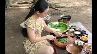 Cooking Frog Hotpot With Piper Lolot Lẩu Ếch Lá Lốt Beautiful Girl Cooking, sexy girl cooking 2021