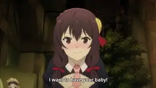 Yunyun wants a baby from Kazuma 😍❤️