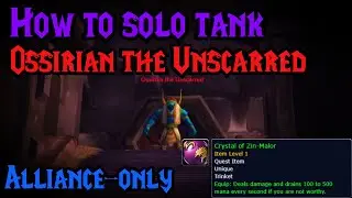 WOW Classic - How to SOLO tank Ossirian the Unscarred in AQ20 (Alliance!)