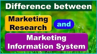 Difference between Marketing Research and marketing Information System |  Notes