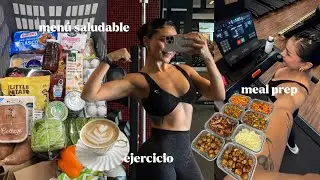 how to meal prep for the week + vlog, gym, grocery shopping 🛒🥗✨