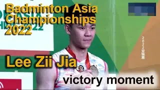 Lee Zii Jia Victory Moment-Badminton Asia Championships 2022