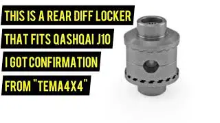 Nissan Qashqai 4x4 rear differential locker
