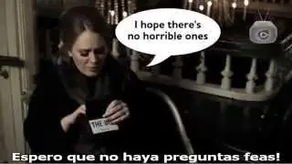 Adele responde preguntas- Subtitulado al español