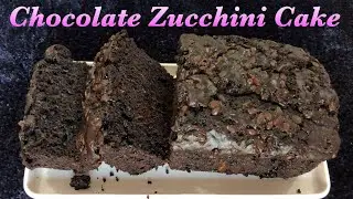 Double Chocolate Zucchini Cake | Eggless Chocolate Cake | Chocochip Cake | Easy Chocolate Cake