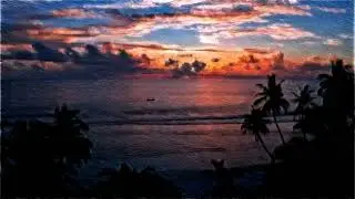 sunset island - sketch style - MagicVideoArt