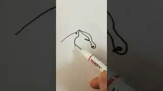 Panther oneline #easydrawing #subscribe #shorts
