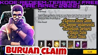 KODE REDEEM FREE FIRE TERBARU HARI INI APRIL 2022