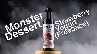 น้ำยาไทย Monster Dessert กลิ่น Strawberry Yogurt ฟรีเบส Freebase