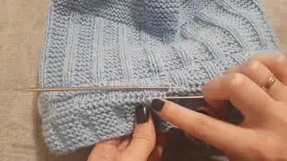 How to unravel a knitted item from the bottom