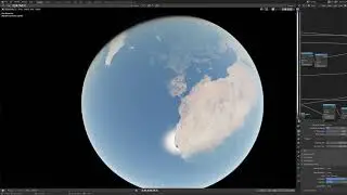 planetary atmosphere concept in Blender