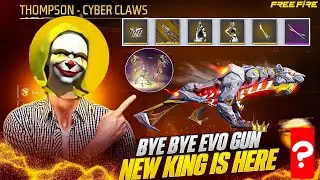 New Legendary Thompson Skin In Booyah Ring 😨 | Most Powerful Thompson Cyber Claws Gun Skin 🤑