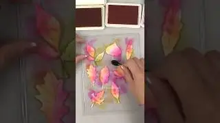 Thanksgiving card by mass producing foliage die cuts easily #cardmaking