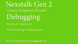 Debugging NexstalkGen2 C# SQL SQLite
